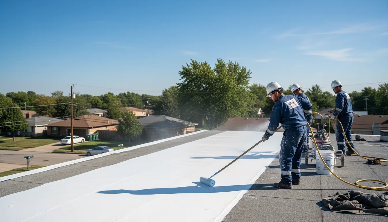Commercial roof coating in Disputanta, VA near me